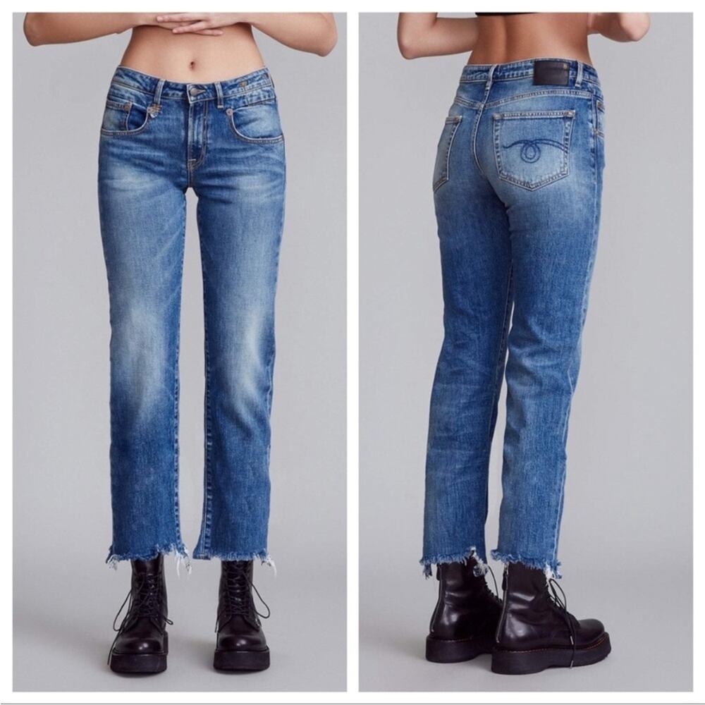 R13 Blue Distressed Women Jeans